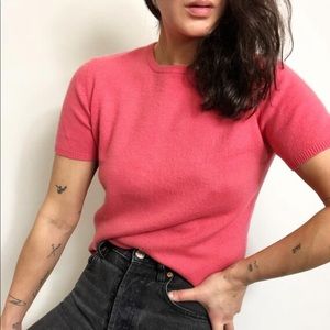 Vintage cashmere knit tee